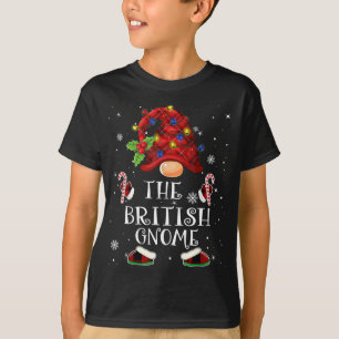 Camiseta Búfalo de gnomo británico con luz de árbol de Navi