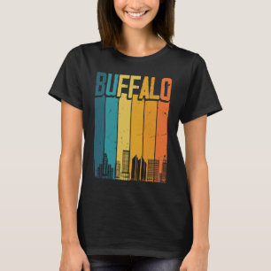 Camiseta Búfalo de línea de sol de los Estados Unidos retro