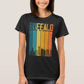Camiseta Búfalo de línea de sol de los Estados Unidos retro