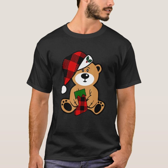 Camiseta Búfalo De Oso De Santa Lucía Aleteado Y Gorra Chri (Anverso)