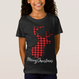Camiseta Búfalo de reno Tirado Feliz Navidad