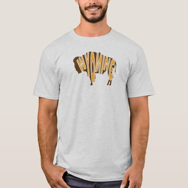Camiseta Búfalo de Wyoming (Anverso)