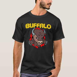 Camiseta BÚFALO destripador ciudad desgarradora NY Oeste
