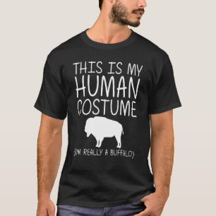 Camiseta Búfalo Fácil Halloween Ropa humana Tamaraw Bison