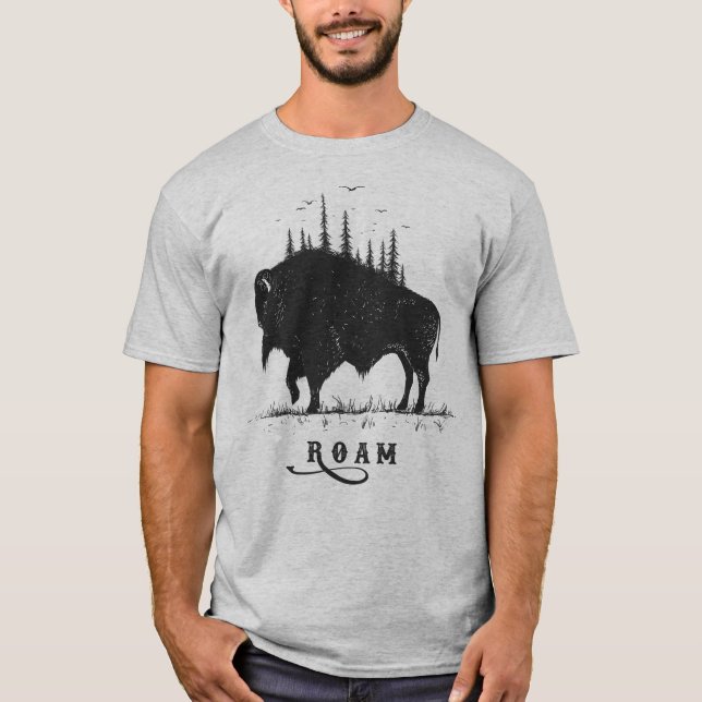 Camiseta Búfalo itinerante (Anverso)
