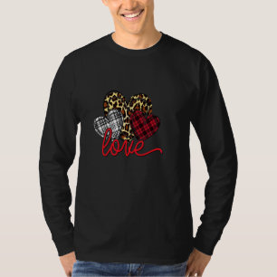 Camiseta Búfalo Leopardo Tocado Corazón Impreso Amor Valent