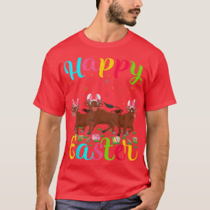 Camiseta Búfalo Lover Funny Huevo de Pascua Bunny Búfalo Fe