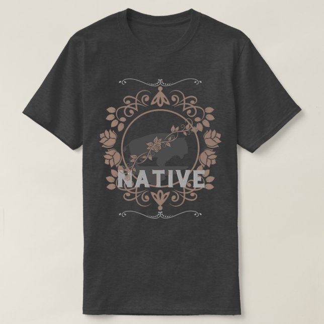 Camiseta Búfalo nativo (Diseño del anverso)