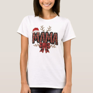 Camiseta Búfalo navidad fiesta de Mama T-Shirt