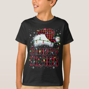 Camiseta Búfalo navideño vestido rojo de sombrero de Santa 