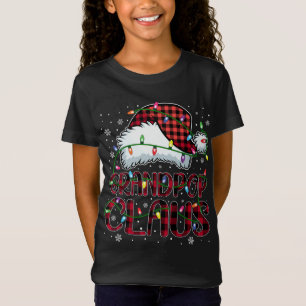 Camiseta Búfalo navideño vestido rojo de sombrero de Santa 