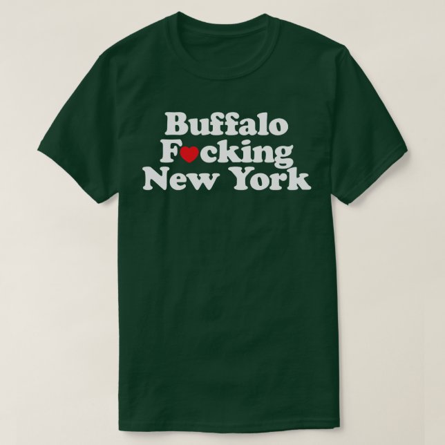 Camiseta Búfalo New York Heart Funny Buffalo Orgulloso WNY (Diseño del anverso)