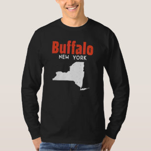 Camiseta Búfalo Nueva York Estados Unidos América Viajes Nu