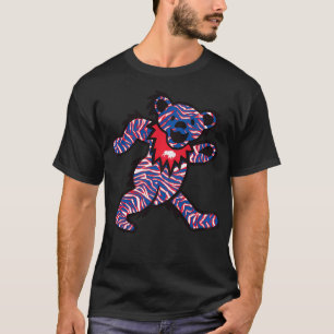 Camiseta Búfalo Ny Loco Fanático de Fútbol a rayas