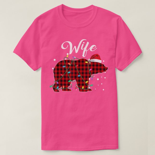 Camiseta Búfalo Pajama De Esposa Rojo (Diseño del anverso)