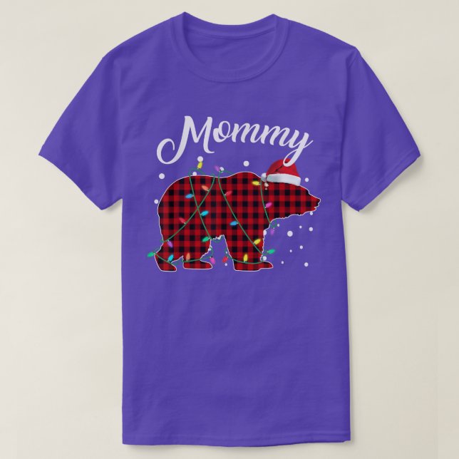 Camiseta Búfalo Pajama de mami de caca roja (Diseño del anverso)