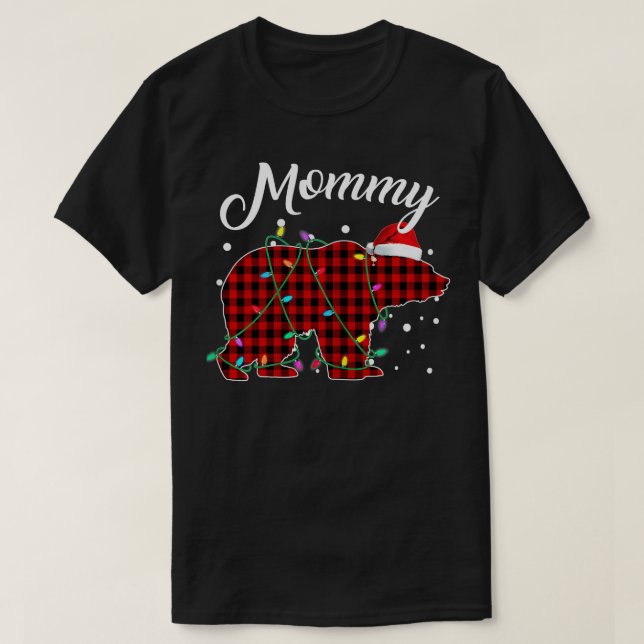 Camiseta Búfalo Pajama de mami de caca roja (Diseño del anverso)