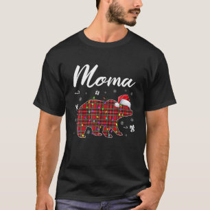 Camiseta Búfalo Pajama de Moma de Moma de Tejido Rojo