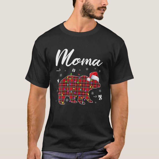 Camiseta Búfalo Pajama de Moma de Moma de Tejido Rojo (Anverso)