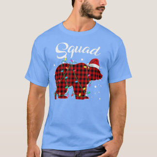 Camiseta Búfalo Pajama de oso cuadrado rojo