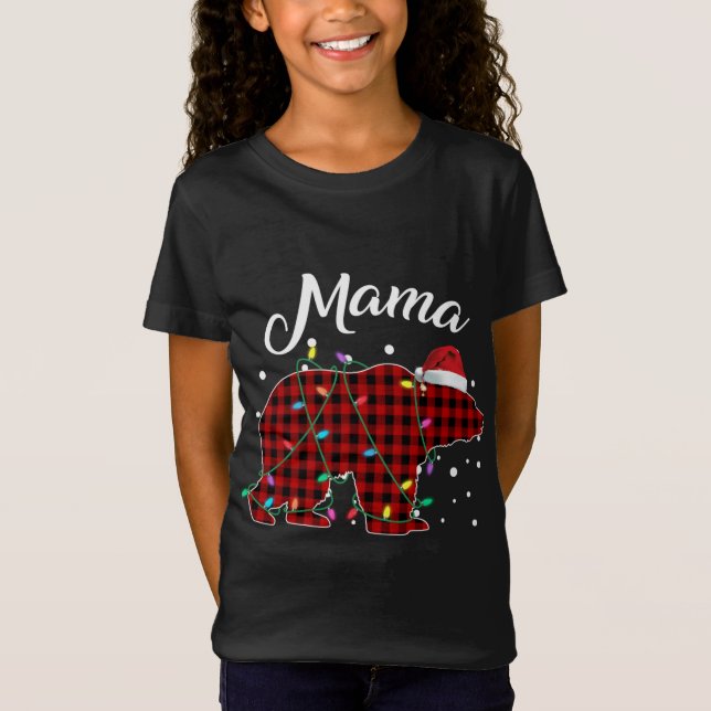 Camiseta Búfalo Pajama de oso de leche roja (Anverso)