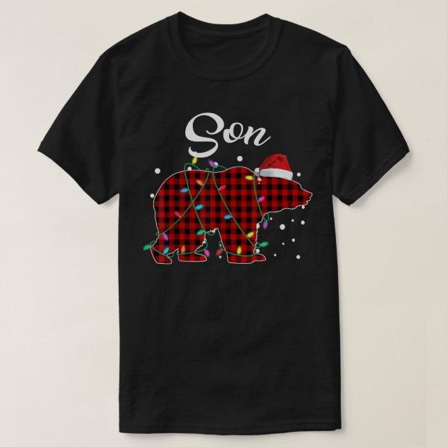 Camiseta Búfalo Pajama de oso rojo plateado (Diseño del anverso)