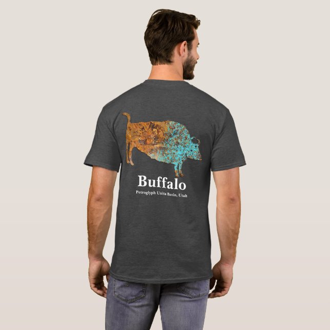 Camiseta Búfalo Petroglyph (Reverso completo)
