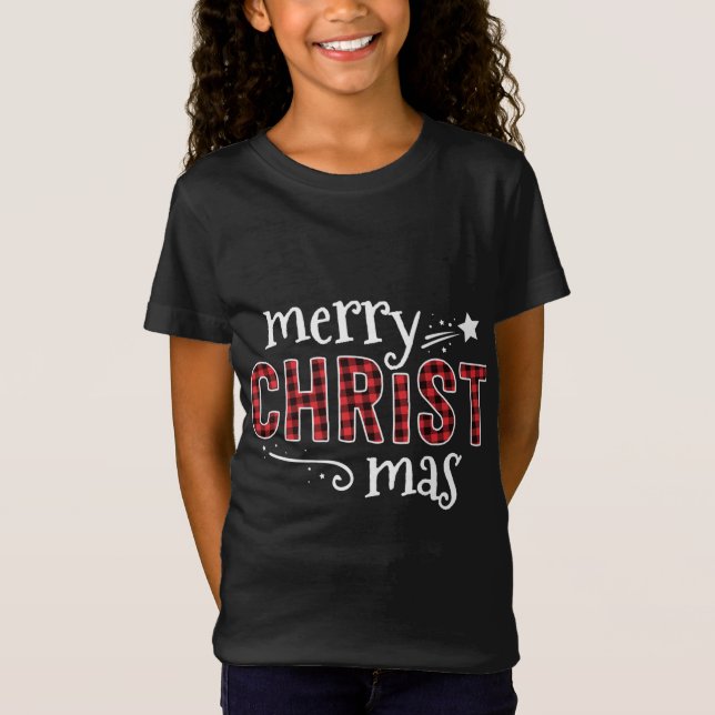 Camiseta Búfalo representado por Merry Christ Mas Navidades (Anverso)