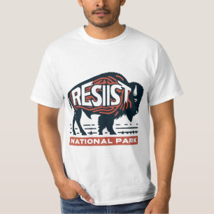 Camiseta Búfalo resiste a salvar nuestra conservación del p