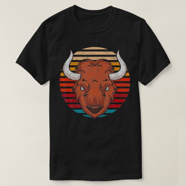 Camiseta Búfalo retro (Diseño del anverso)