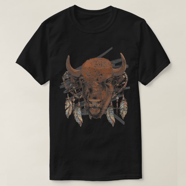 Camiseta Búfalo retro (Diseño del anverso)