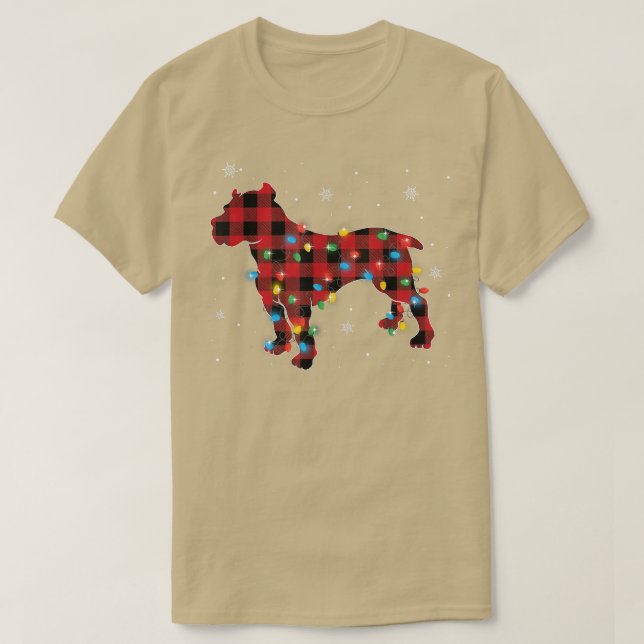 Camiseta Búfalo Rojo Pajamas Tocó A Los Amantes Del Perro P (Diseño del anverso)