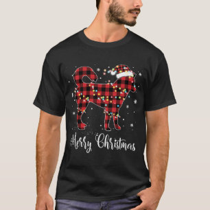 Camiseta Búfalo rojo Siberian Husky Merry Christmas P