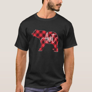 Camiseta Búfalo Rojo Tapado Tía Oso Coincidiendo con Cristo