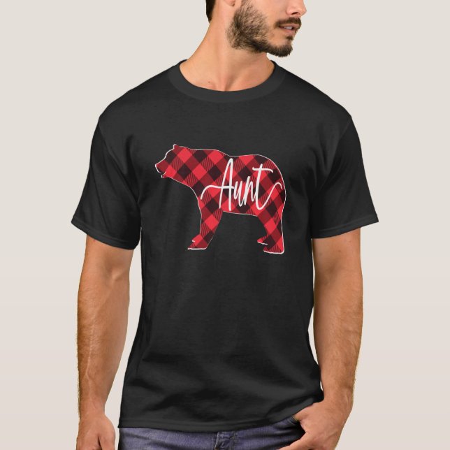 Camiseta Búfalo Rojo Tapado Tía Oso Coincidiendo con Cristo (Anverso)