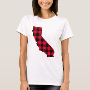 Camiseta Búfalo rojo y negro en California