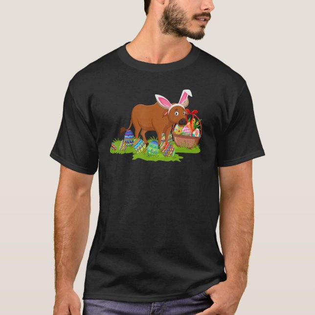 Camiseta Búfalo Semana Santa Caza de Huevos Bunny Búfalo Pa (Anverso)