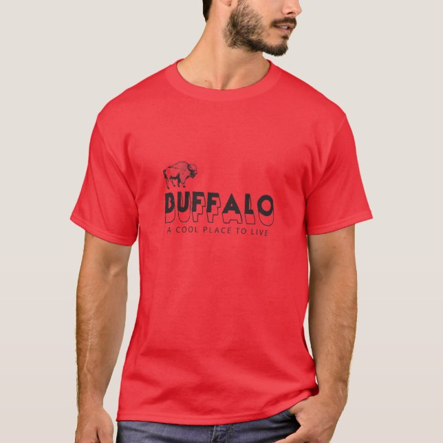 Camiseta Búfalo, un lugar fresco a vivir (Anverso)