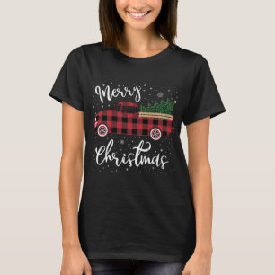 Camiseta Búfalo vintage Truco Rojo Fundido Feliz Navidad