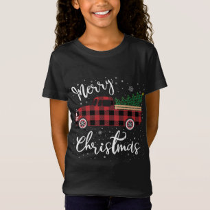 Camiseta Búfalo vintage Truco Rojo Fundido Feliz Navidad