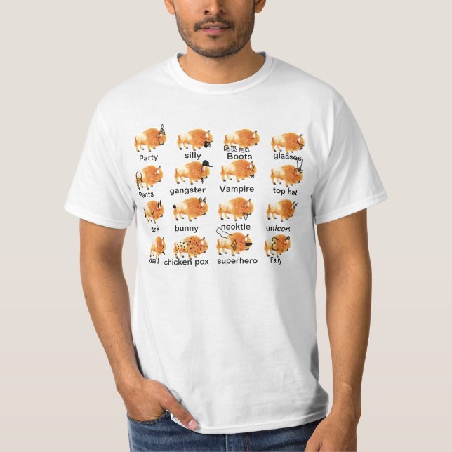 Camiseta Búfalos tontos (Anverso)
