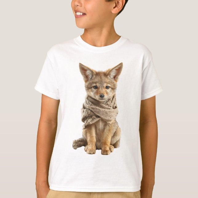 Camiseta Bufanda Acogedora Bebé Zorro Niños (Anverso)