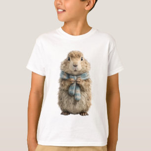 Camiseta Bufanda Acogedora Conejo Esponjoso Niños