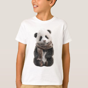 Camiseta Bufanda Acogedora Panda Bebé Niños