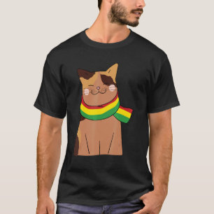 Camiseta Bufanda de gato Mes de la Historia Negra Lindo BLM