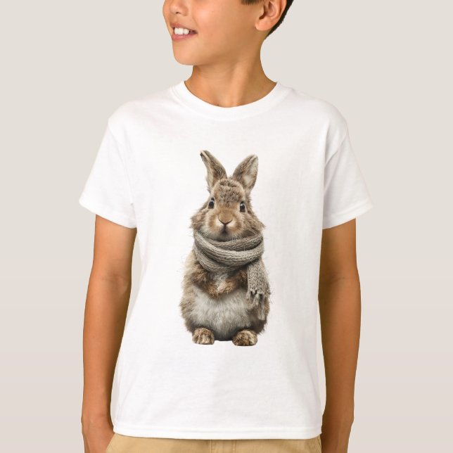 Camiseta Bufanda de punto Conejo salvaje Niños (Anverso)