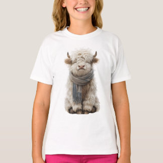 Camiseta Bufanda de vaca de las Tierras Altas acogedora par
