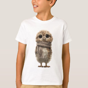 Camiseta Bufanda Esponjosa Búho Niños