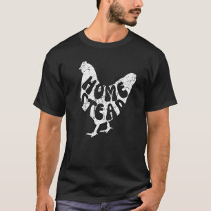 Camiseta Bufandas de pollo de silueta de pollo de granja