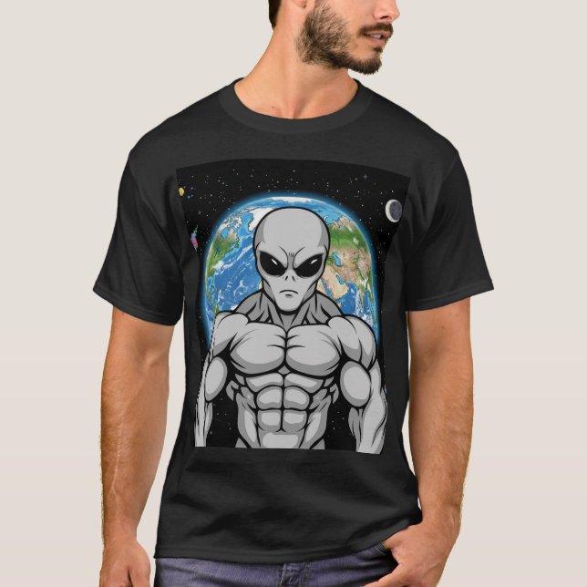 Camiseta Buff Alien — Humans Aren’t Ready for This (Anverso)